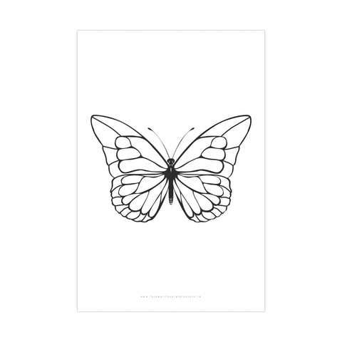 Alternative Guest Book - Fingerprints - Butterfly