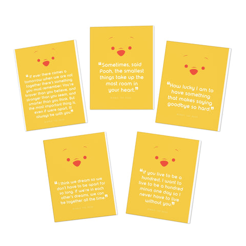 Multi-Design Greeting Cards (5-Pack) The Winnie the Pooh Pack
