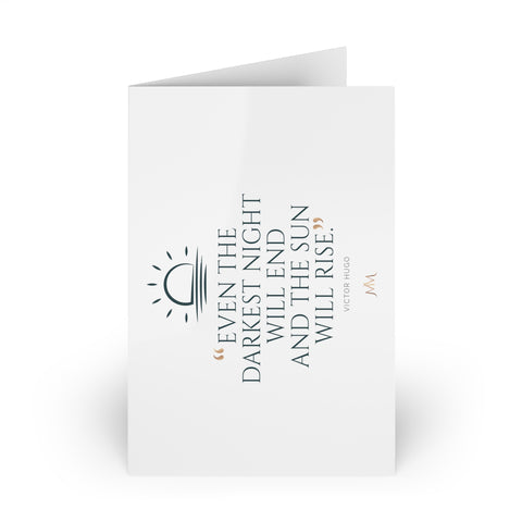 White Sun will Rise Greeting Cards
