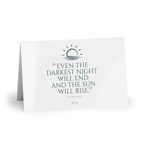 White Sun will Rise Greeting Cards