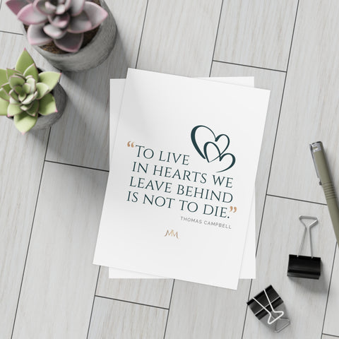To Live in Hearts - 5 x 7 Postcard Bundles (envelopes included)