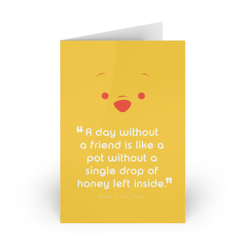 Winnie the Pooh Friendship Greeting Card