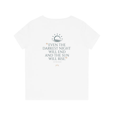 Women's Evoker V-Neck T-Shirt - The Sun Will Rise